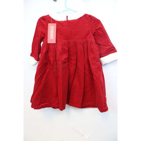 Gymboree Mountain Cabin Santa Dress sz 12-18 Months Baby Winter Holiday Corduroy - Picture 5 of 9